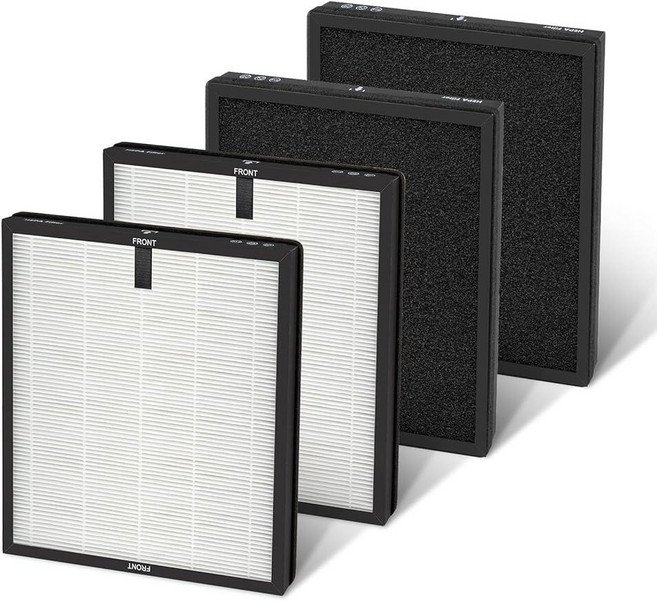 (4 Pack) HAP603 Replacement Filters for ECOSELF HAP603 HAP603WF Air Purifier HAP603 3-IN-1 Activ, (4 Pack) HAP603 Replacement Fi