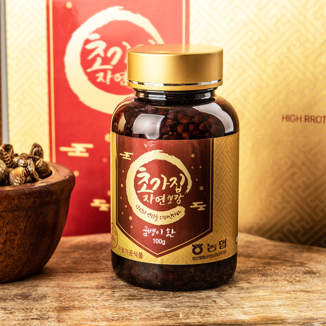 [안심 직접생산] 굼벵이환 굼벵이함량 99% 국내산 굼뱅이환 초가집굼벵이, 1개, 100g