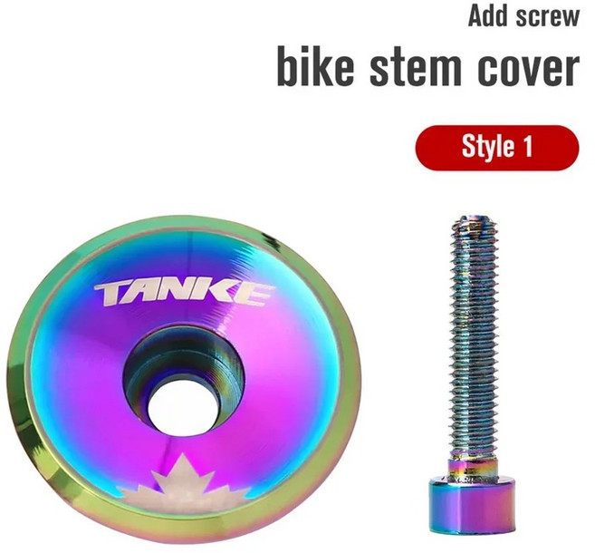 자전거헤드셋 알루미늄 오일 슬릭 헤드셋 커버 스템 탑 캡 볼트 1/8 MTB 로드 바이크 초경량 커버, A, 1개