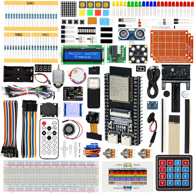 ESP32-S3-WROOM 아두이노 코딩 교육용 스타터 키트, 패키지1, 1개