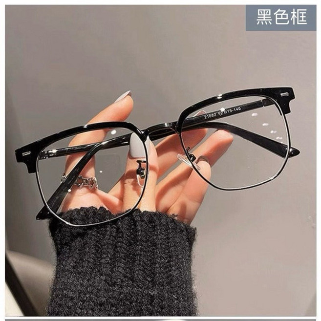 Meow acc 半框眼鏡 無度數眼鏡 男生女生眼鏡