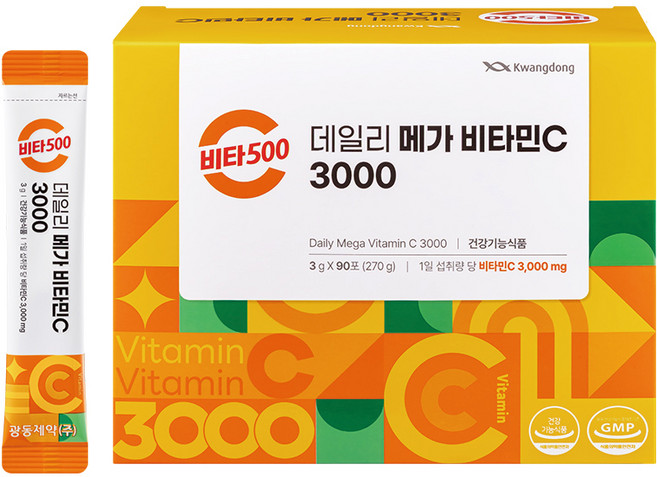 광동 비타500 데일리 메가 비타민C 3000 고함량 비타민c, 1개, 270g