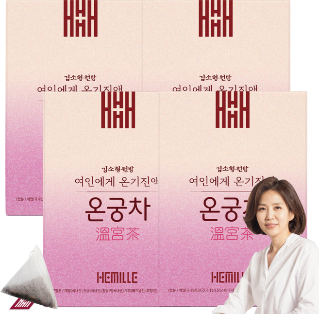 김소형 원장 여성을 위한 온궁차 쑥차 티백차 당귀차, 3g, 7개입, 4개