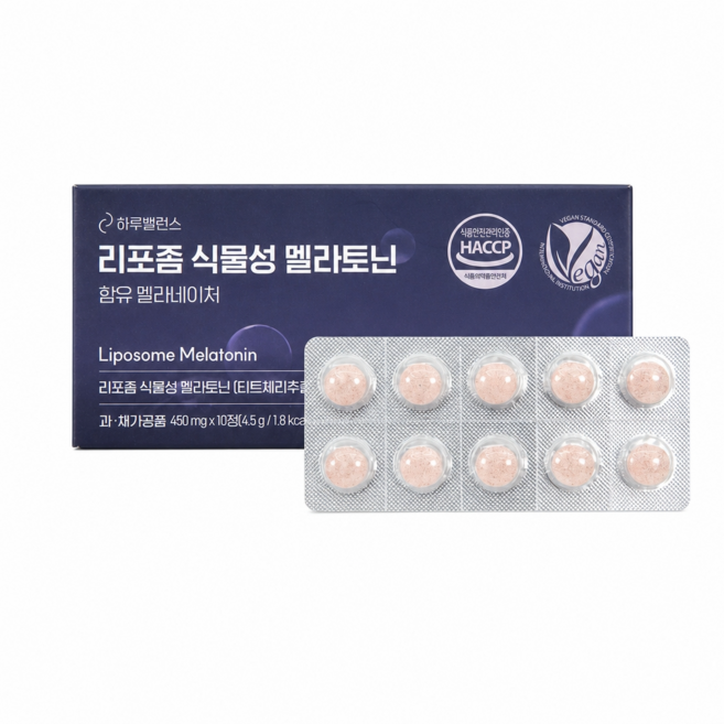 대동그린바이오 리포좀 식물성 멜라토닌 식약처인증 타트체리추출물, 3개, 10정