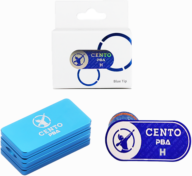 센토 블루 당구팁, 1개, 큐팁