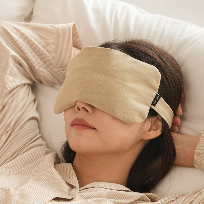 보드머 비강찜질팩 코찜질팩 편백 청정귀리 황토볼 눈 코 어린이 온찜질 안대, 머스타드, 1개 - 눈 온열 찜질기