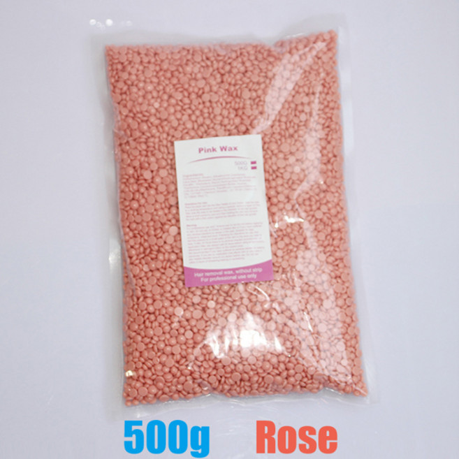 1000g 500g 제모를위한 왁싱 히터 기계 하드 콩을위한 전신 필름 제모 비즈, 08 500g-Rose
