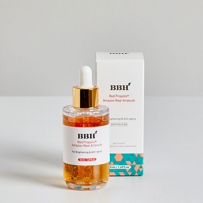 BBH 레드프로폴리스 플러스 아마존 리얼 앰플50ml 항산화앰플 산뜻한 유수분밸런스 앰플 프로폴리스 피부장벽강화 앰플추천, 1개, 50ml