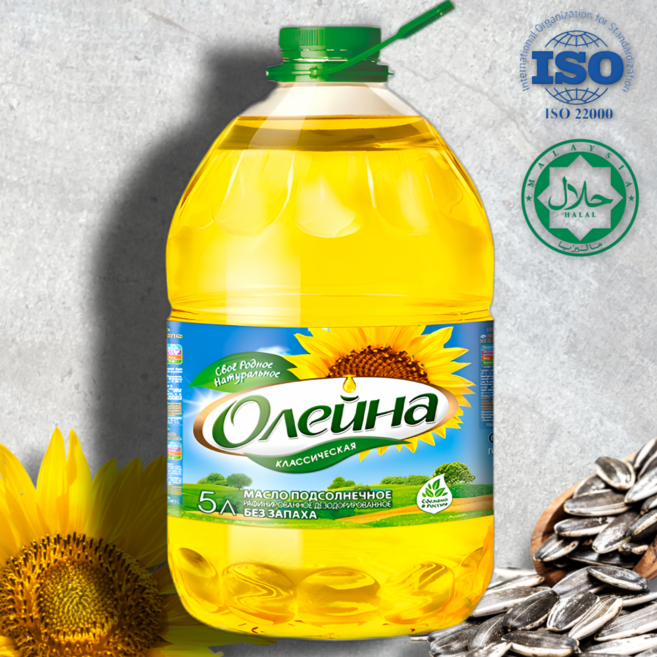 올레이나 해바라기유 (러시아) OLEINA SUNFLOWER OIL (RUSSIA), 1개, 5L