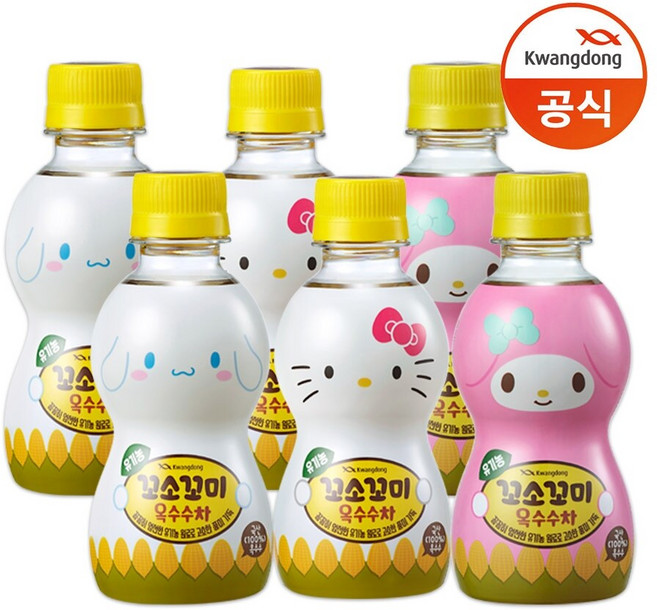 [G] 광동 꼬소꼬미 옥수수차 200ML 40입, 40개