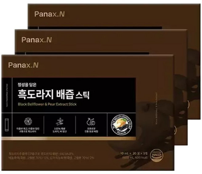 () 휴온스 파낙스엔 흑도라지 배즙스틱 60포 4박스(8개월), 1개