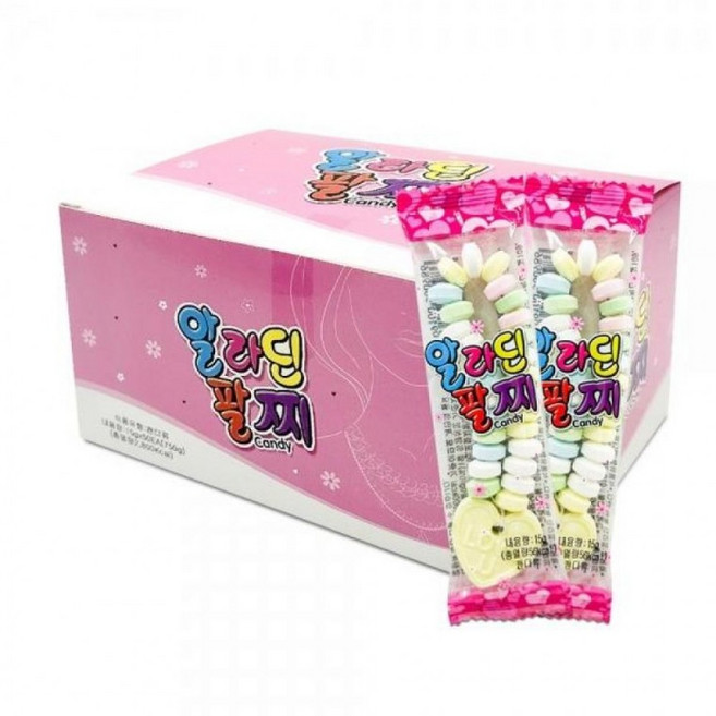 팔찌사탕 1통(50개입) 토이캔디 초등학생간식, 1g, 1개