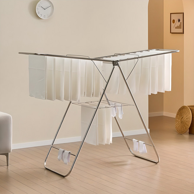 리빙코아 국산 프리미엄 올스텐 9파이 빨래건조대