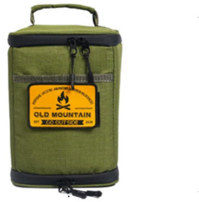경량 2way 부탄가스 분할 보관 캐리백 케이스 아웃도어 야외용, 1개, 0단, 카키