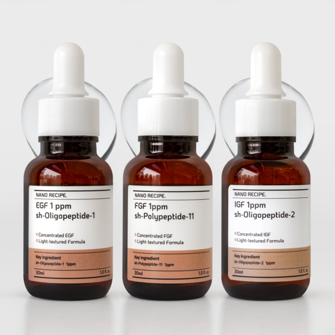 나노레시피 EGF 30ml + FGF 30ml + IGF 30ml 원액 세트, 1개