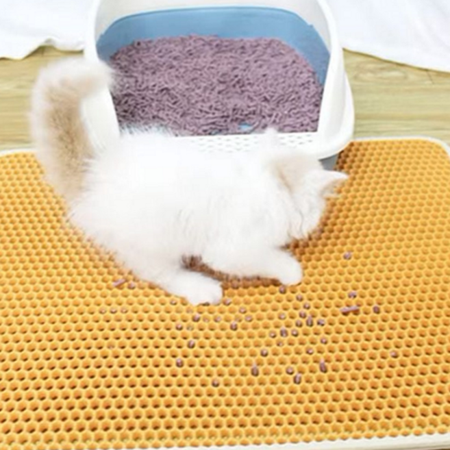 고양이 화장실 매트 사막화 벌집 방지 고양이 배변 패드 모래 반려동물 고양이발 실리콘 발바닥 미끄럼