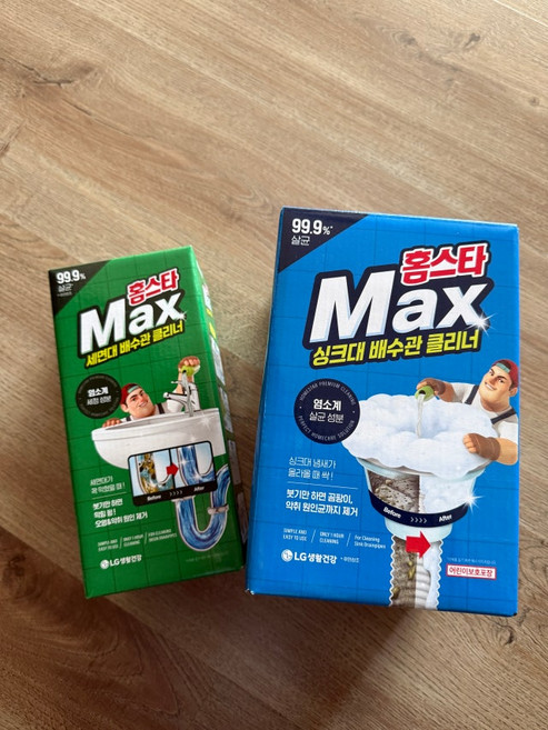 홈스타 맥스 싱크대 배수관 클리너 680ml + 세면대 배수관 클리너 230ml, 1세트
