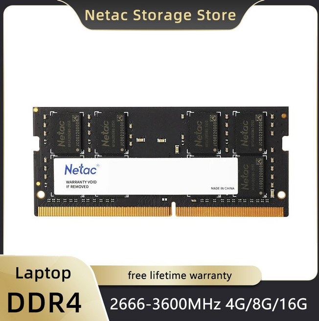 Netac Ram DDR4 노트북 메모리 2666Mhz 3200Mhz DDR4 4GB 8GB 16GB So-Dimm Memoria Ram DDR4 노트북 노트북 PC