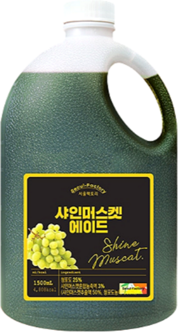 서울팩토리 샤인머스캣 에이드, 1.5L, 9개