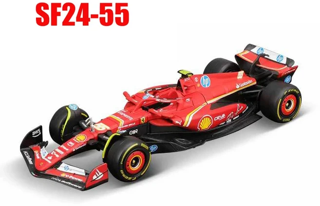 부라고 1:43 2025 메르세데스 AMG RB21 레드불 맥라렌 F1 레이싱 포뮬러 자동차 스태틱 다이캐스트 합금, 23  SF24-55