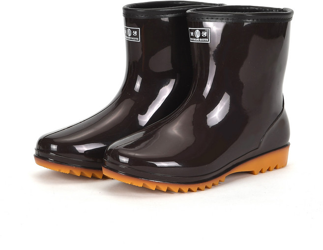 보생 방한 남자 단화 반장화 남성 털 방한 겨울 고무 방수 수산 축산 갯벌 털장화 낚시장화 숏