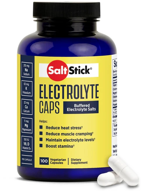 SaltStick 전해질 캡슐 완충 전해질소금 비타민D함유 달리기 지구력 스포츠보충제, 2개, 100정 - 쿠팡