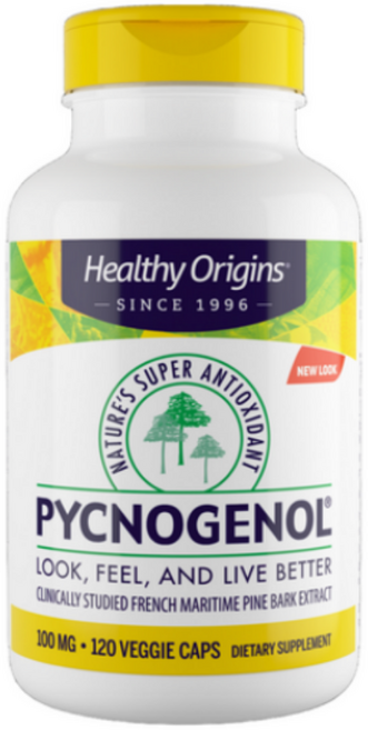 H3althy 0rigins Pycnogenol 피크노제놀 100mg 피크노제놀 100mg 베지 캡슐, 120정, 3개