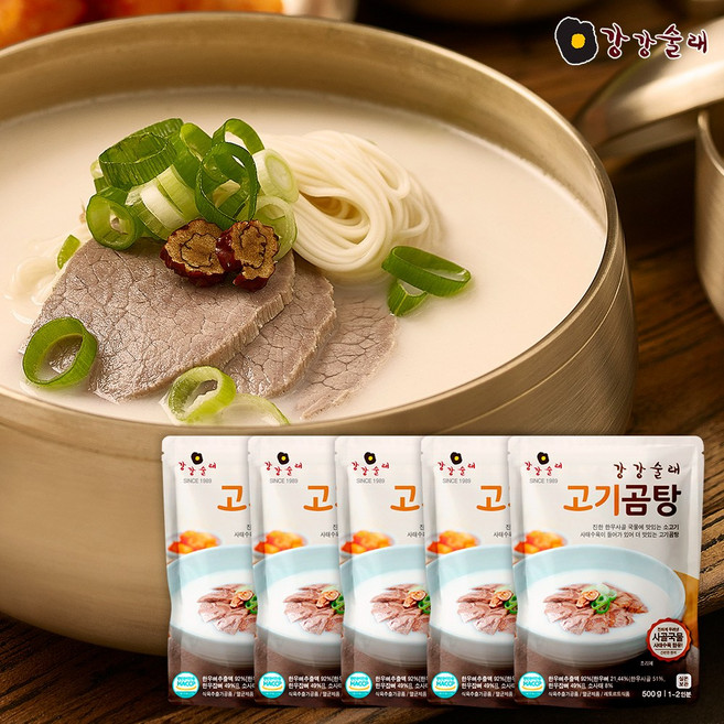 강강술래 고기곰탕 500g, 5개