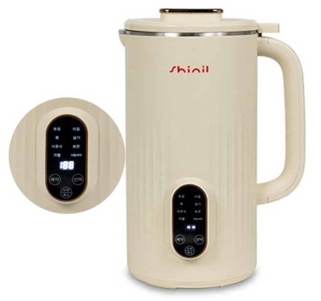 신일 자동세척 1L 두유제조기 SEP-DU10KP 이유식 콩물 밀크티 죽 보온 두유 메이커