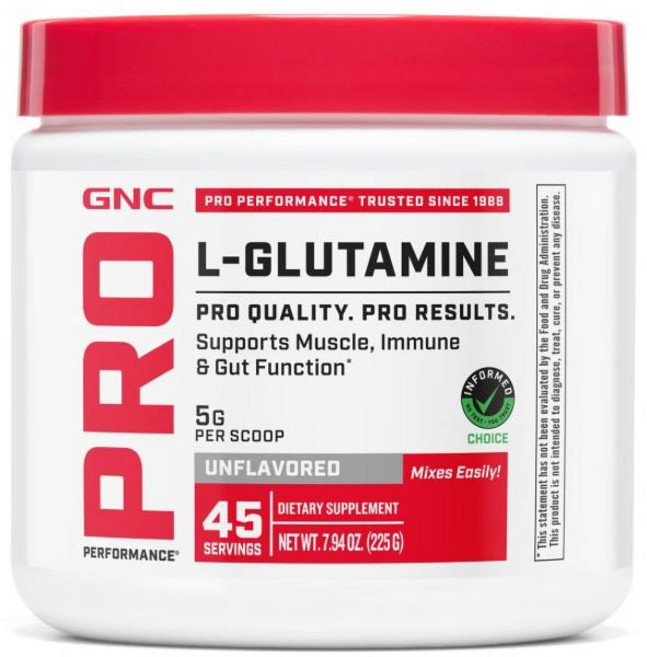 GNC 프로퍼포먼스 L글루타민 225g L-Glutamine, 1개