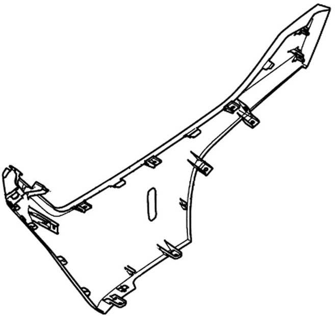 혼다 PCX125 발판 사이드 커버 (RH) 블랙 25년부터 64431K1YDC0ZE