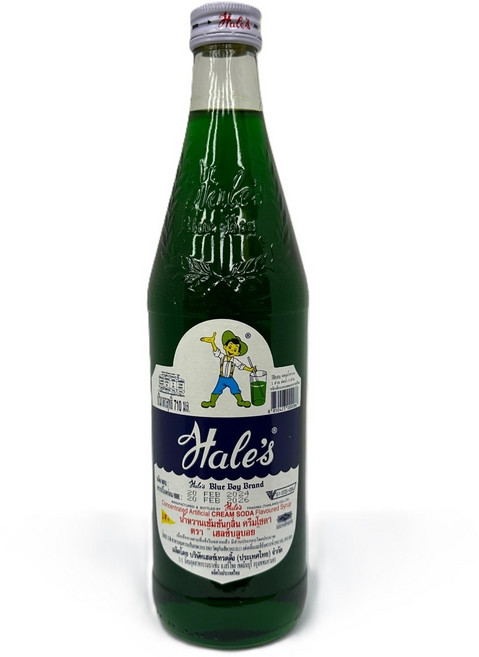 태국 음료 시럽 할리스 블루보이 크림소다맛 시럽 / Thai Hale's Blue Boy Cream Soda Flavored Syrup, 710ml, 1개