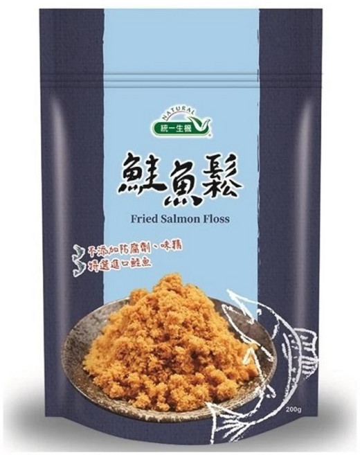 統一生機 鮭魚鬆, 200g, 1個