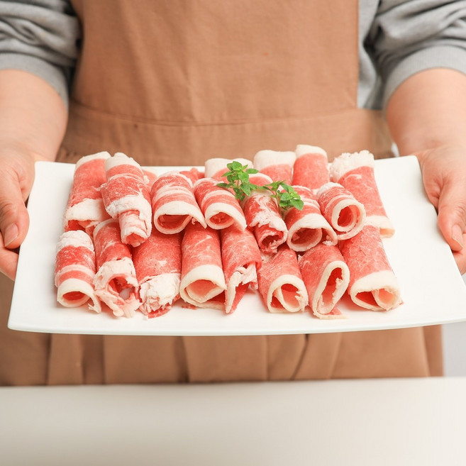 한장씩 얇게 핀 우삼겹 소고기 샤브샤브, 1개, 1kg