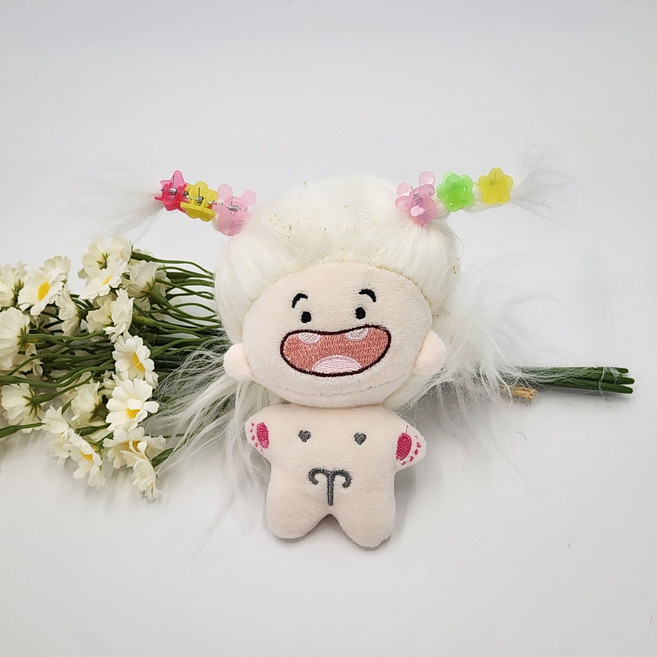 해피트리 키링 열쇠고리 옷 어린이 여자 별자리 인형