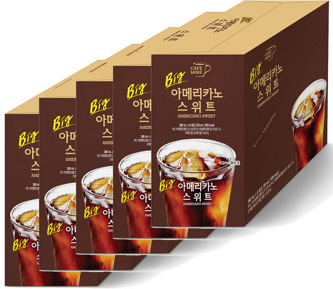 [카페모어] 빅 아메리카노 스위트 ( 340ml 40팩 ) 원두의 향과 스윗한 맛, 40개