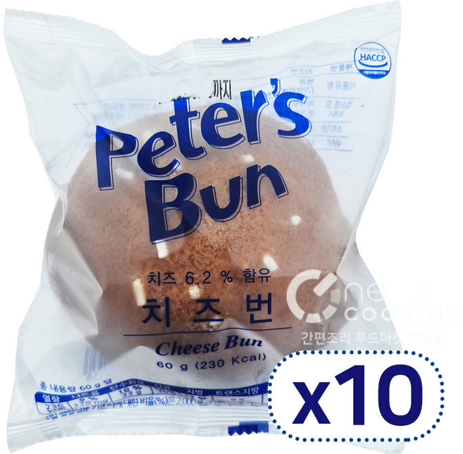 모카 치즈번 60g 10봉지 커피 빵 번 개별 포장, 1개, 600g