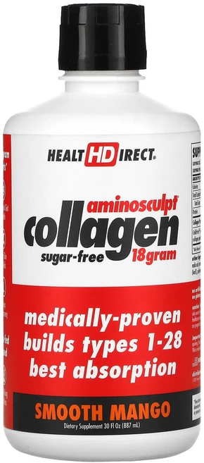 Health Direct AminoSculpt® 콜라겐 스무스 망고 맛 18g 887ml(30fl oz), HealthDirectAminoSculpt콜라겐스무스망, 1개, 887ml - 쿠팡