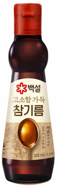 백설 진한참기름, 320ml, 4개