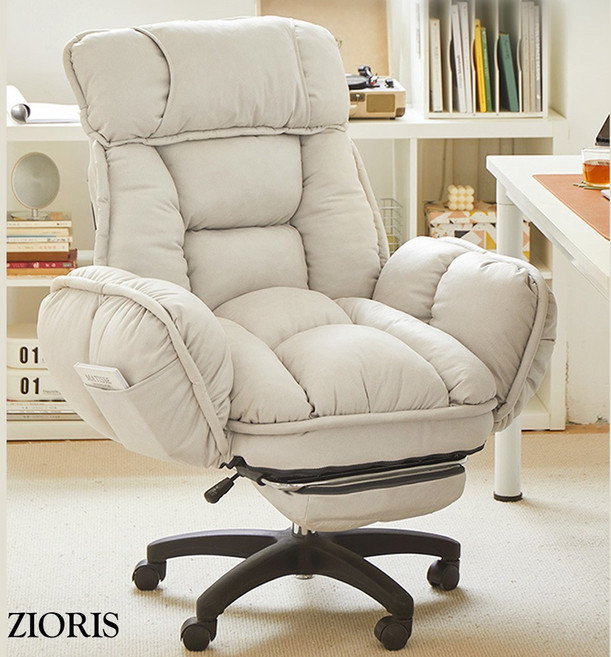 지오리스 컴포트허그 리클라이너 겸 컴퓨터 의자, 1개, 아이보리