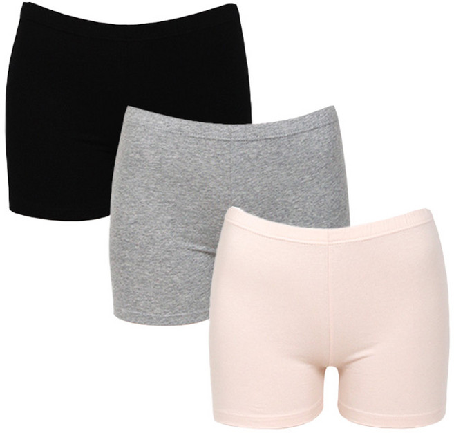 국산 천상 면스판 속바지 2부 3종 여성용