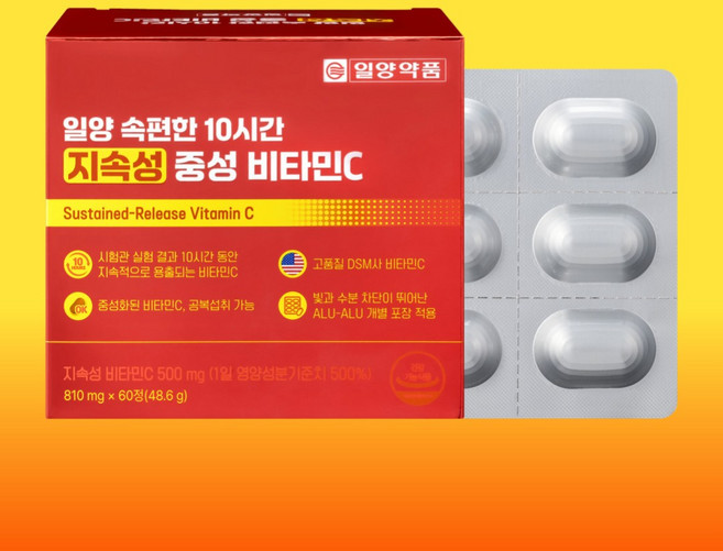 일양약품 속편한 10시간 지속성 중성 비타민C, 1개, 60정