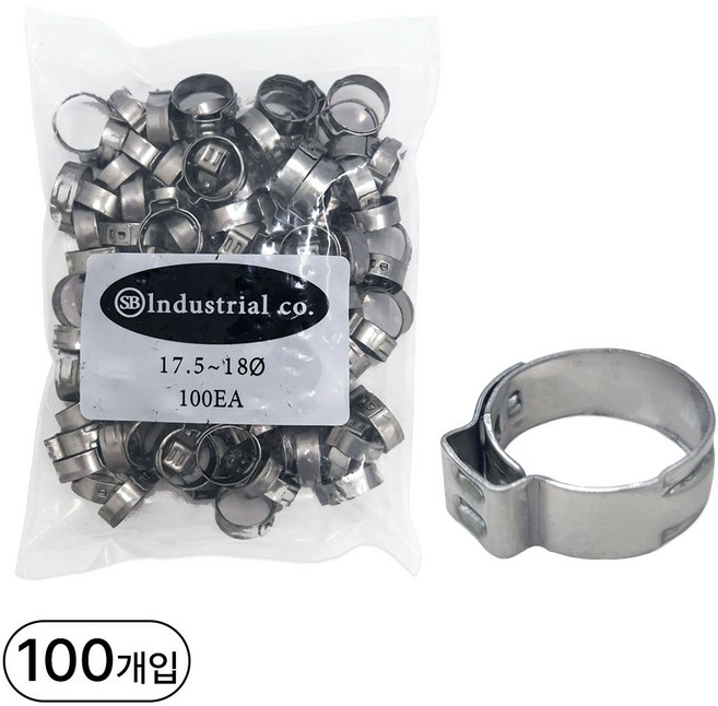 스테인리스 가스호스 압착밴드, 100개