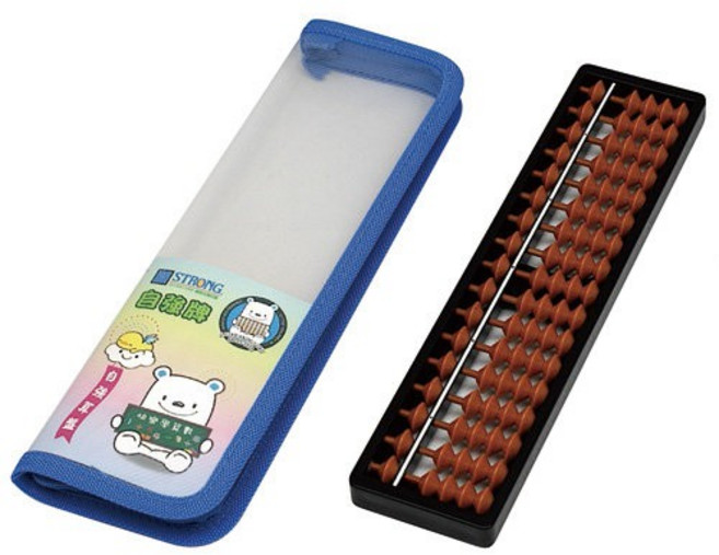 自強 4170 算盤 (4x17檔 茶玉) - 珠算學習好幫手