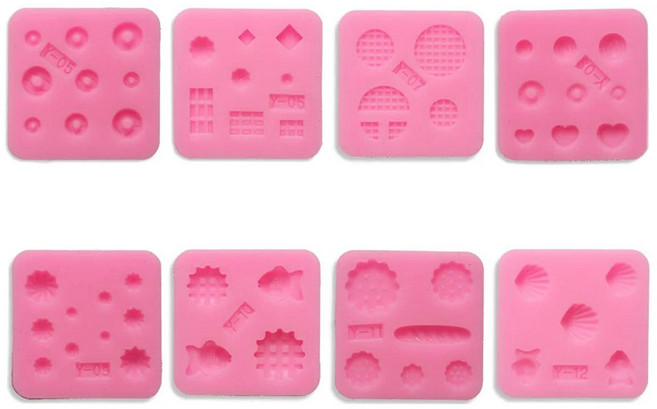 레진아트/미니어쳐/실리콘몰드/쿠키몰드세트, 7번, 1개