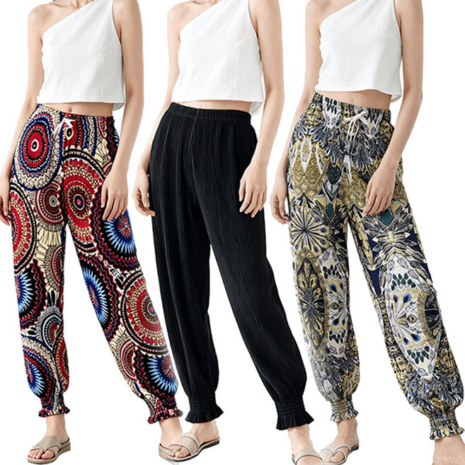 여성 냉장고바지 몸빼 밴딩 바지 1+1