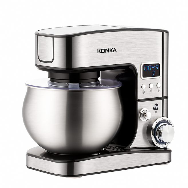 브레드믹스 조용한 제빵 반죽기 가정용 스탠드믹서 전동 휘핑기 밀가루 혼합기 미니 머랭치기, 5L KM917A 600W 착즙 및 다진고기 세트
