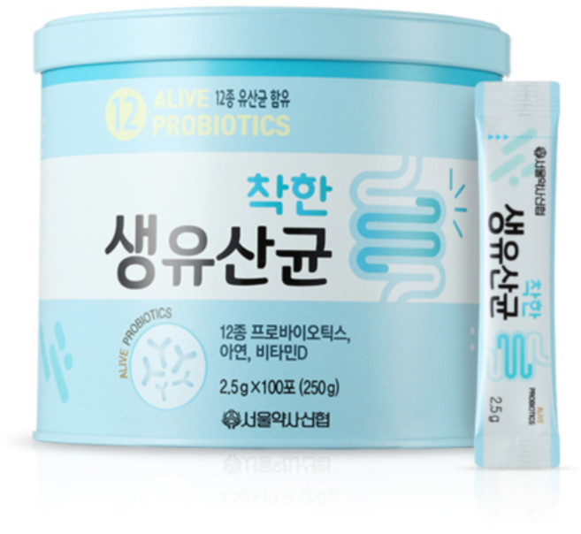 약사신협 착한생유산균 2.5g 100포 1개, 100회분