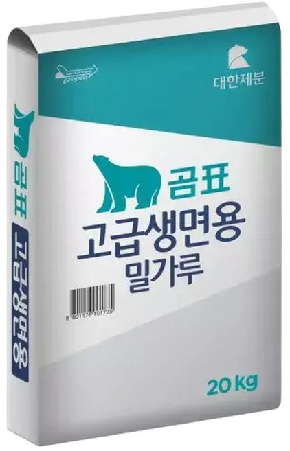 곰표 생면용20kg / 우동생칼국수, 20kg, 1개