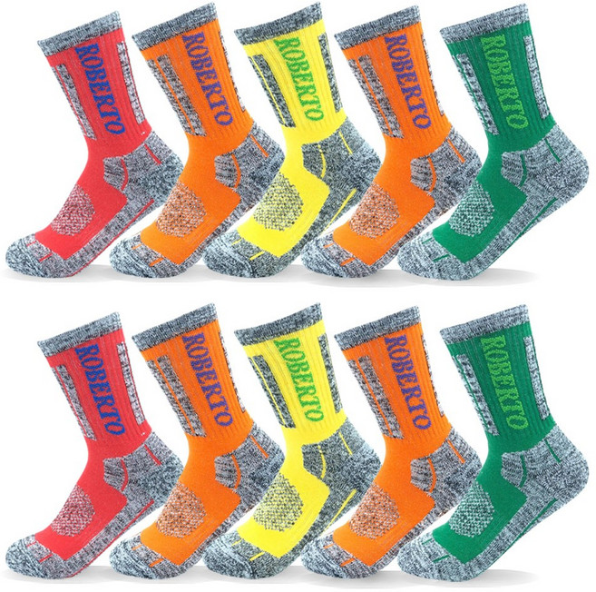 로베르토 고급 등산양말 장목 이중바닥 쿠션 국산고품질, 혼합색상, 5세트